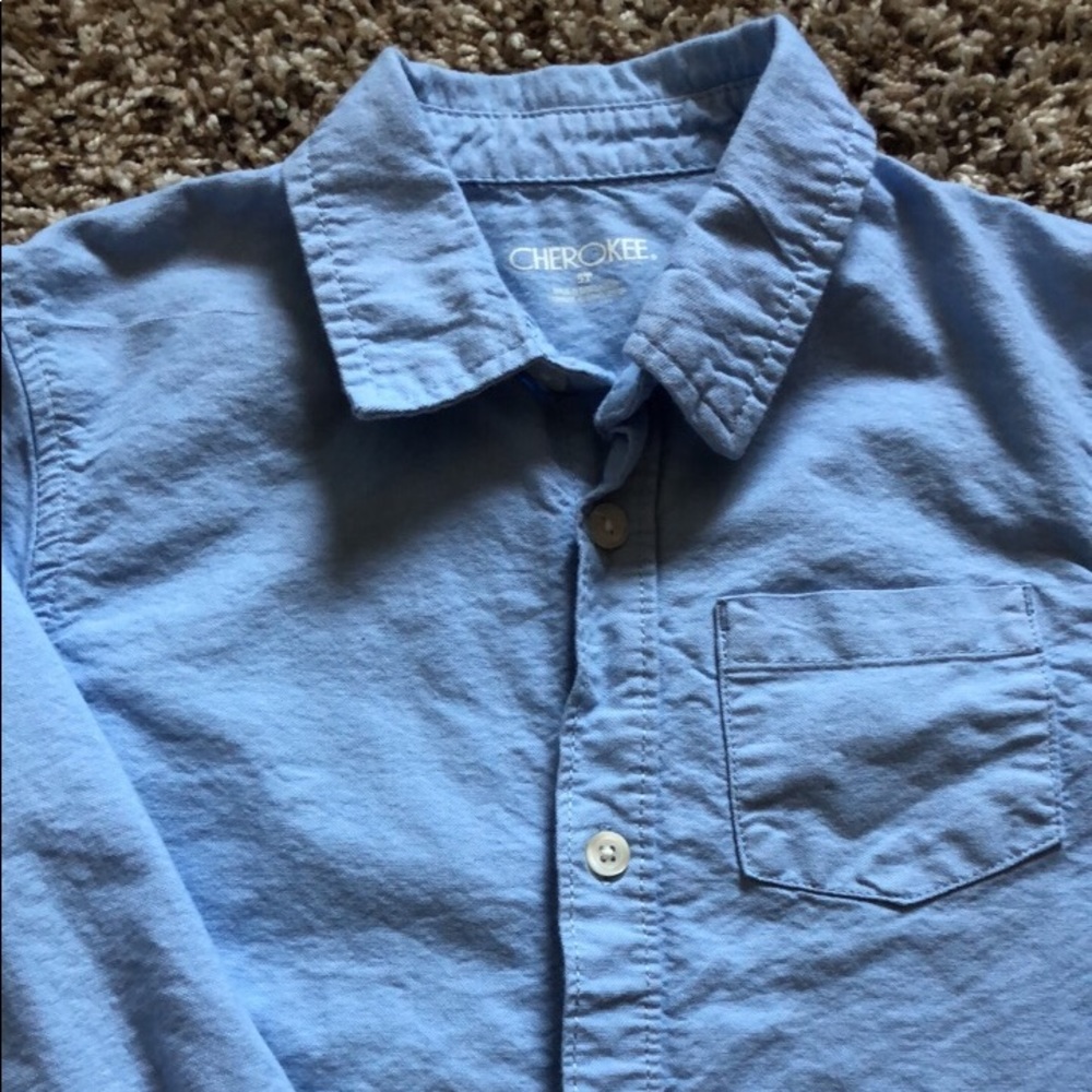 Boys baby blue button up